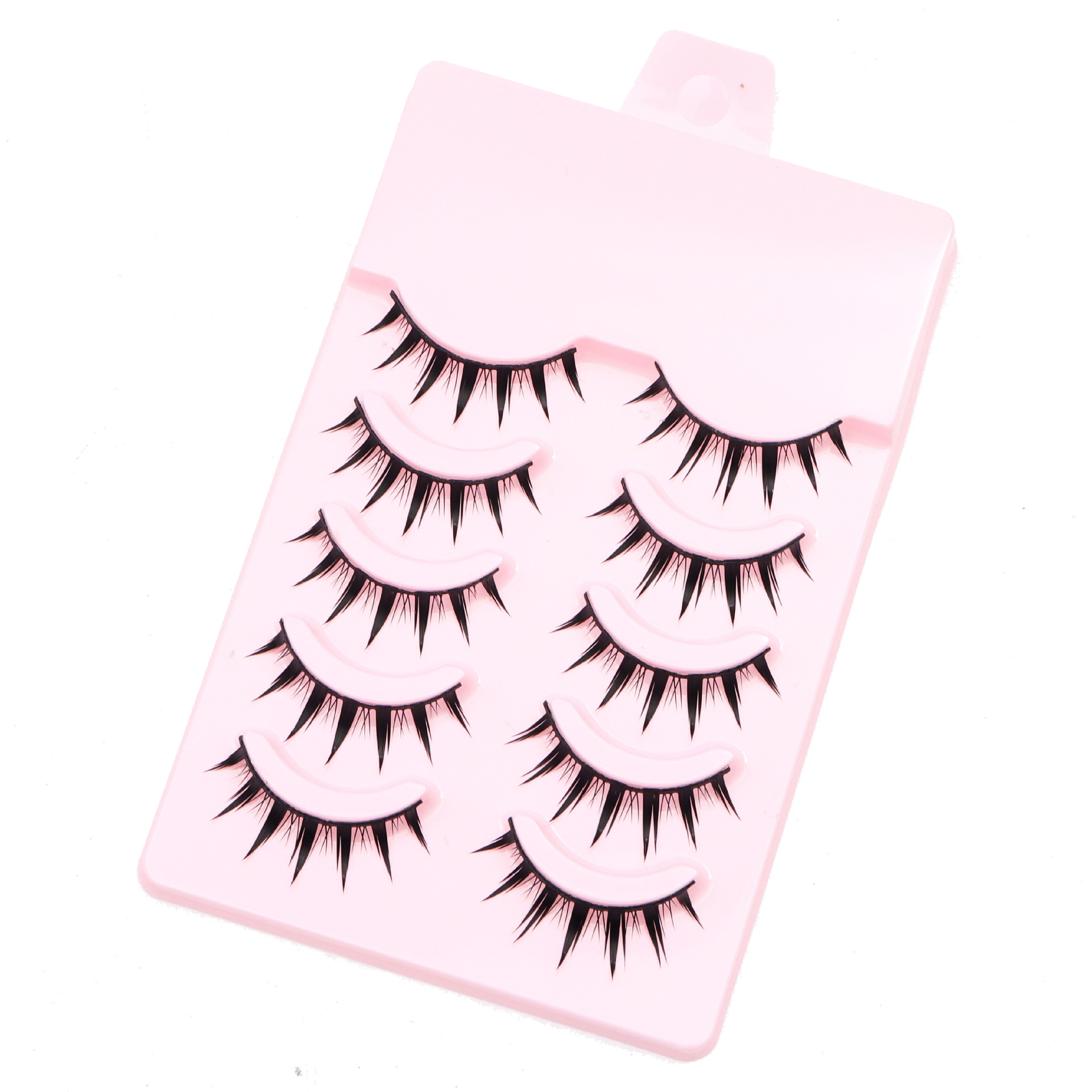 Wangwang Dog Dog Black Terrier Cómics Ojos Pequeños Demonios Pestañas postizas Barbie Mestizo Eyes Simulación natural Transfronterizo