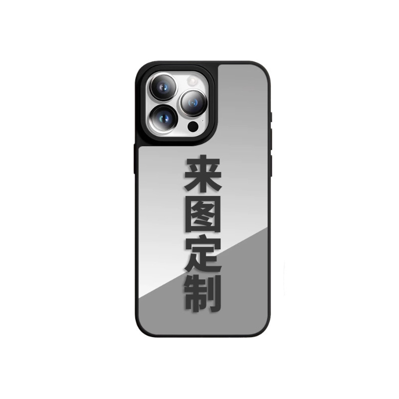 夏のホットスタイルブレードミラーガラス携帯電話ケースは写真でカスタマイズされ、AppleおよびAndroidモデルのクロスボーダー配送に適しています|undefined