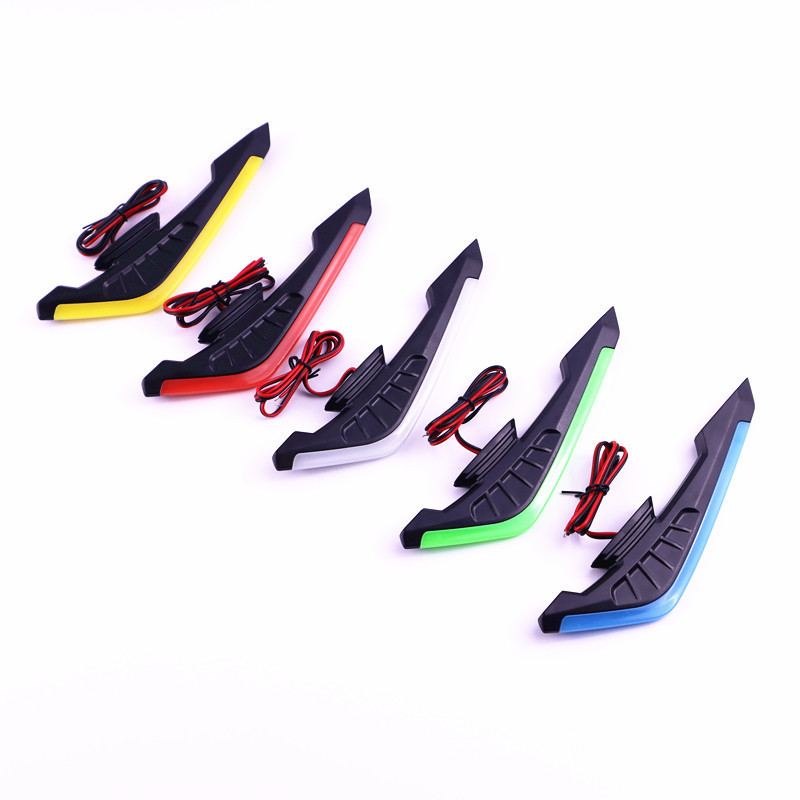 Cross-Border Popular Motorcycle Turn Signal Decorative Light, Cool Blade-Shaped Turn Signal Wind Wing Led Turn Signal Ambient Light