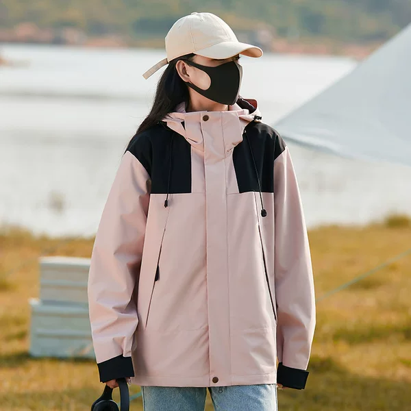 Couple's Outdoor Windbreaker, Windproof and Water-Repellent Sports Windbreaker, Single-Layer Windbreaker, Mountaineering, Skiing, Fishing Clothing for Men