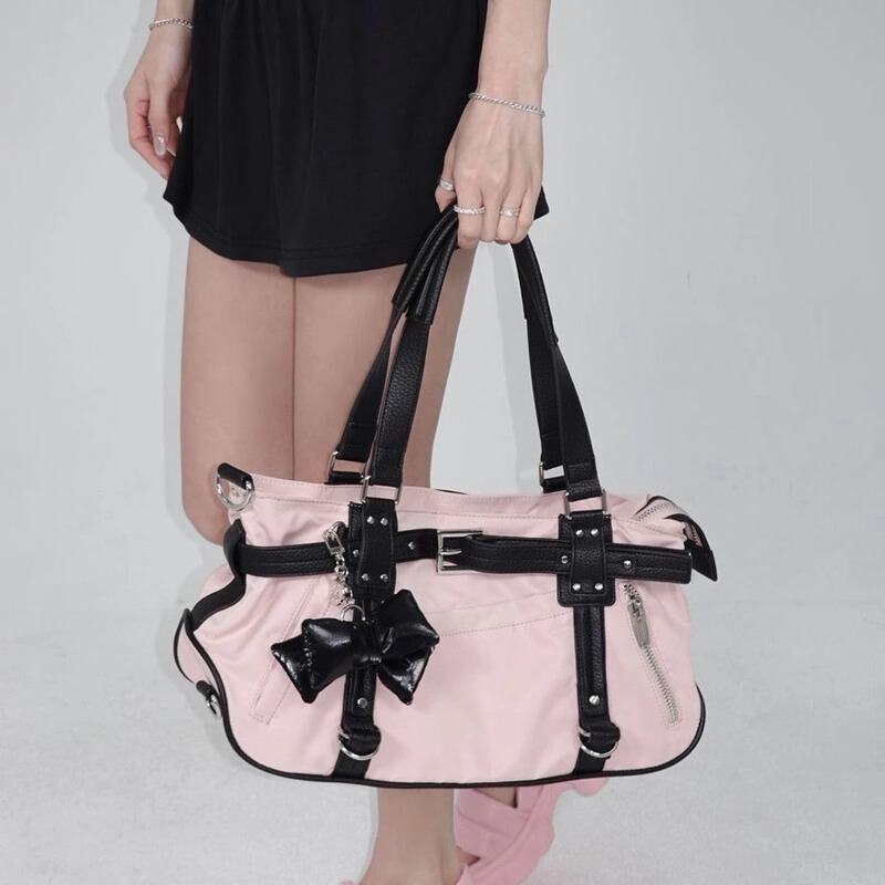 South Korea Niche palejade Bag Fitness Women's Bag Single Shoulder Crossbody Bag Simple Portable Spice Girl Travel Bag Large Capacity