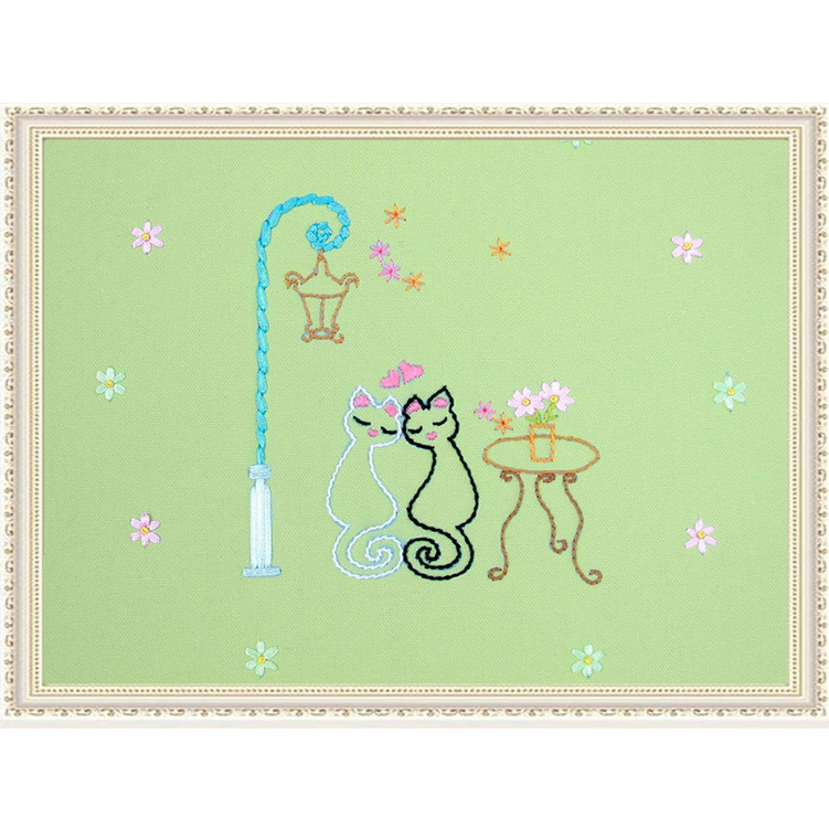 Bordado a mano DIY cinta bordado colgante pintura principiante bordado punto de cruz sala de estar pintura decorativa Lu bordado niños pequeña pintura colgante