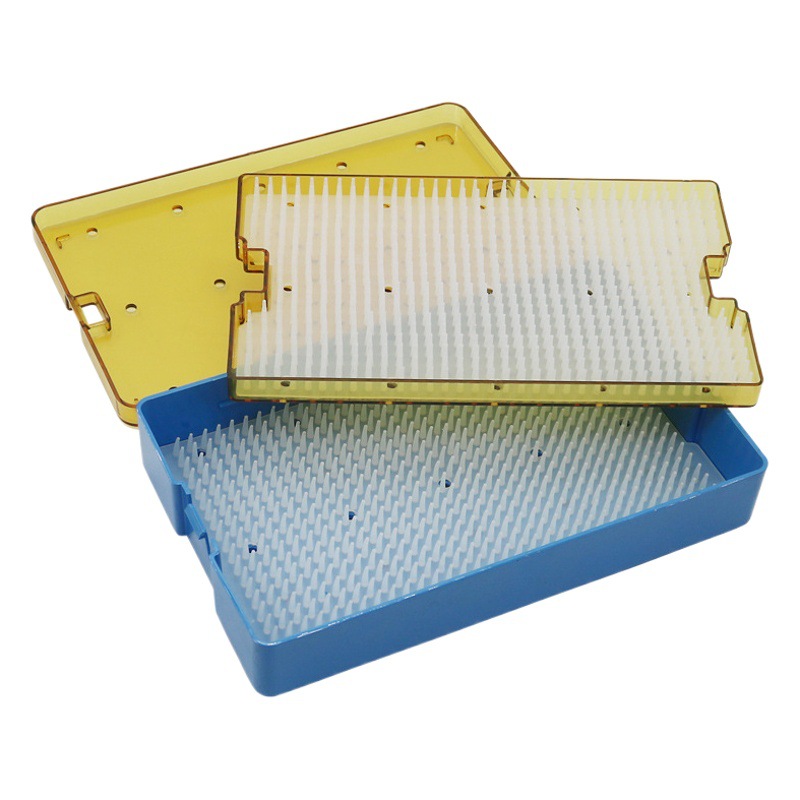 Caja de desinfección de silicona de alta presión resistente a altas temperaturas médica importada de acero inoxidable caja de instrumentos de microscopio quirúrgico oftálmico caja de desinfección de esterilización