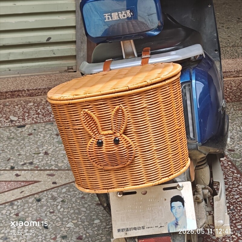 Bicycle Basket, Electric Bike Basket, Basket with Lid