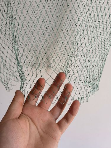 Shrimp net big eye 4-strand woven net head New material rubber silk thread net head Fish net bag Durable fishing net bag