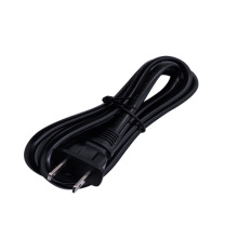 八字电源线1.25米日本两插带孔连接线2芯1米打磨机美容仪AC输入线