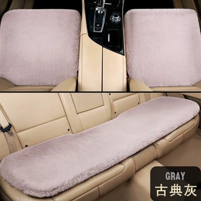 warm small square cushion long hair – Wool pad - small-square-pad-classical-gray
