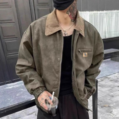 高品质Car卡哈圣达菲美式巴恩风美式复古皮衣外套男女款夹克