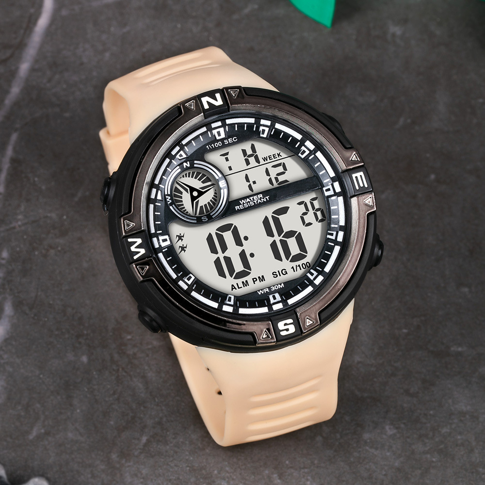 Nuevos productos Juveniles deportes al aire libre alarma cronógrafo reloj electrónico moda estudiante reloj electrónico luminoso fábrica al por mayor
