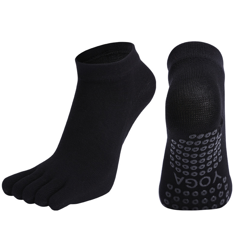 [Venta al por mayor de fábrica] calcetines de Yoga de cinco dedos calcetines de Baile todo incluido algodón peinado de cinco dedos Pilates Fitness calcetines deportivos