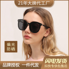新型偏光日焼け止めサングラス女性高級感tr品質ブランド紫外線防止非gmサングラス代発