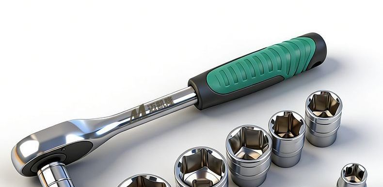 12-piece ratchet wrench set, labor-saving, quick car repair socket tool, car and motorcycle ratchet, wholesale from the source factory