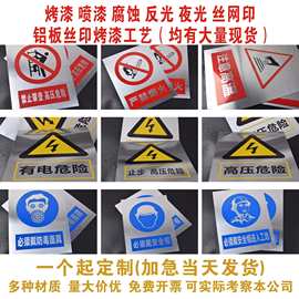 铝板标识牌车间工厂安全警示牌严禁烟火提示牌高压危险标志牌不锈