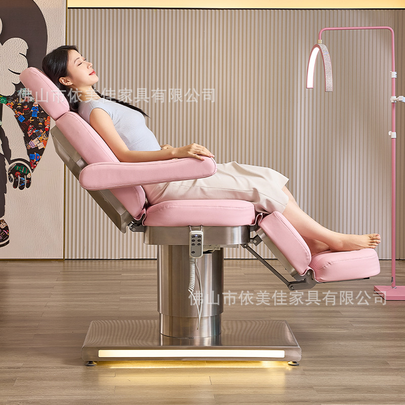 Cama de belleza eléctrica de elevación automática especial para belleza, cama de masaje corporal de microplastia, cama de tatuaje, cama de fisioterapia