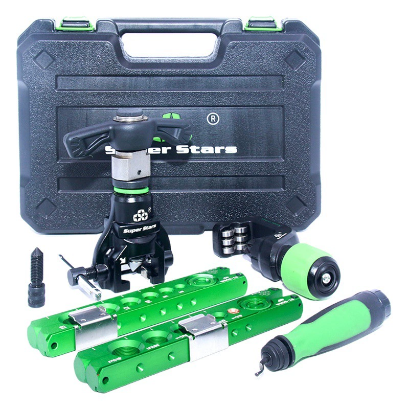 Ручное электрическое эксцентриковое устройство для расклешенных труб двойного назначения Shengba с храповым механизмом, кондиционер, медная трубка, британский расширитель расклешенных труб