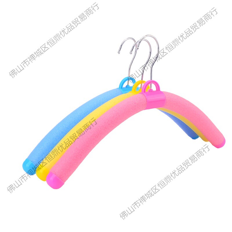 Recommended Foam Floor Stall Sponge Curved Cheap Colorful Hangers for Clothing Store Styling Children's Hangers Free