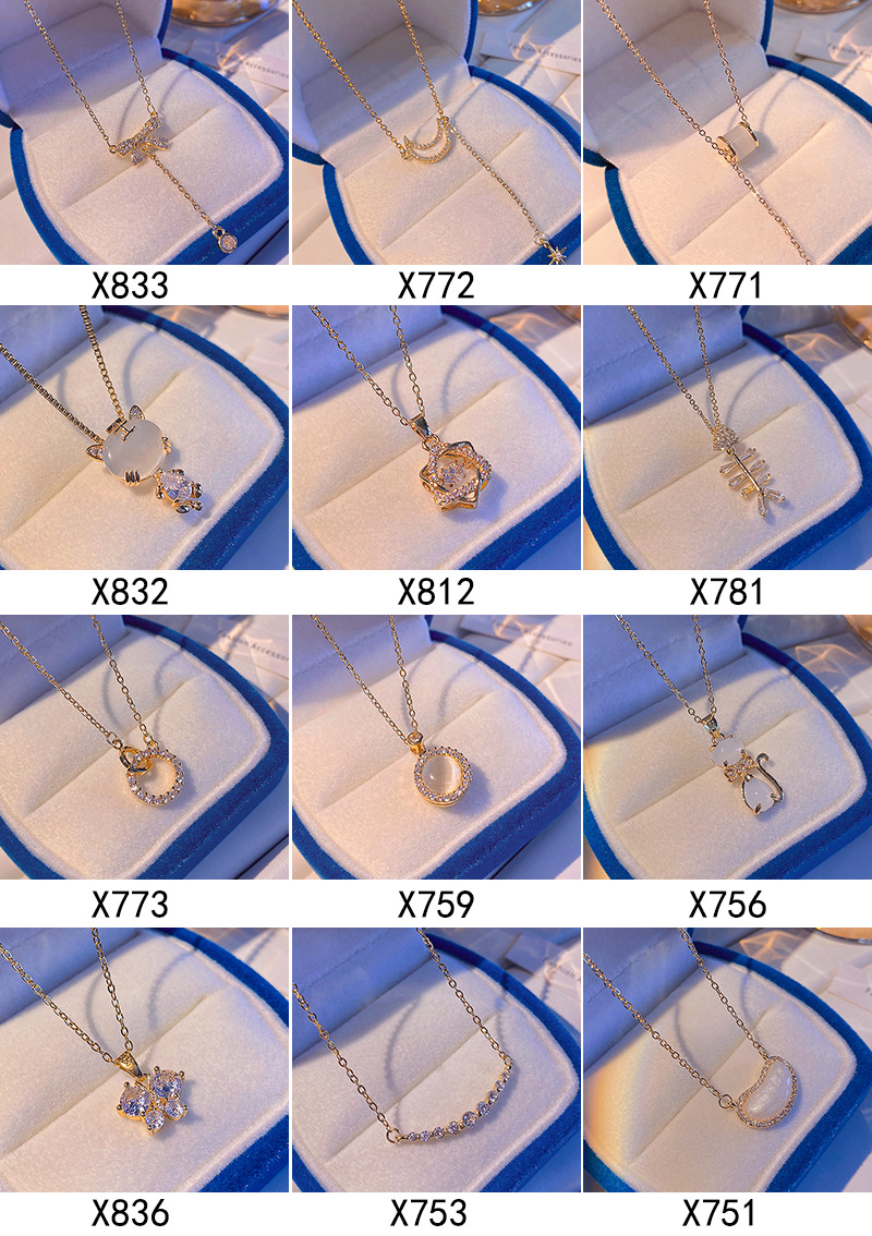 Fashion Butterfly Titanium Steel Inlay Artificial Gemstones Pendant Necklace 1 Piece