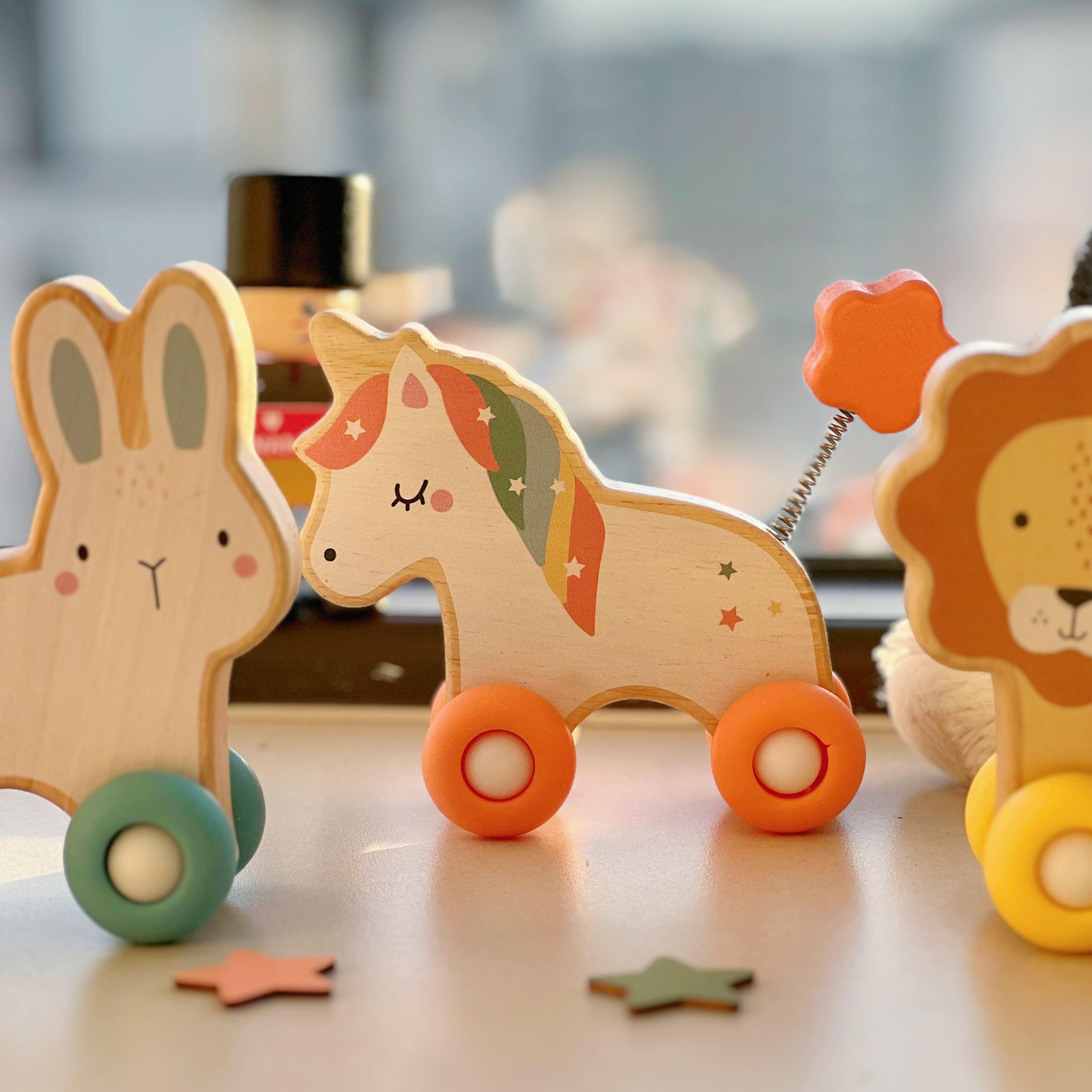 Cartoon animal coche de juguete interactivo juguetes infantiles puzzle infantil infantil educación temprana animal coche juguetes de madera image 3
