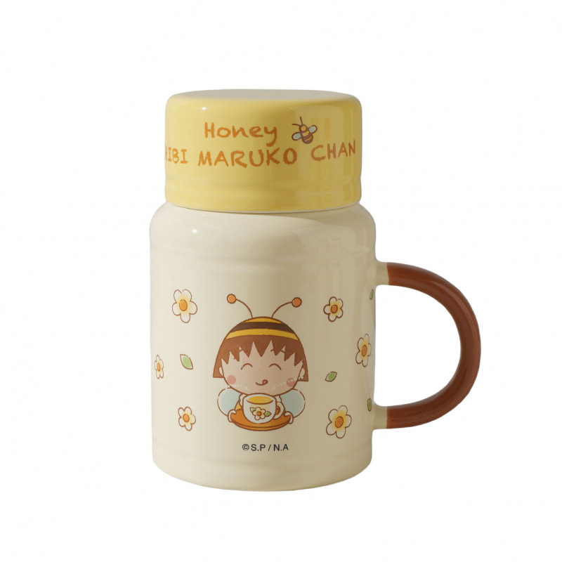 Cereza bola de cerámica auténtica taza de café infantil encantadora taza de agua de la oficina taza doméstica
