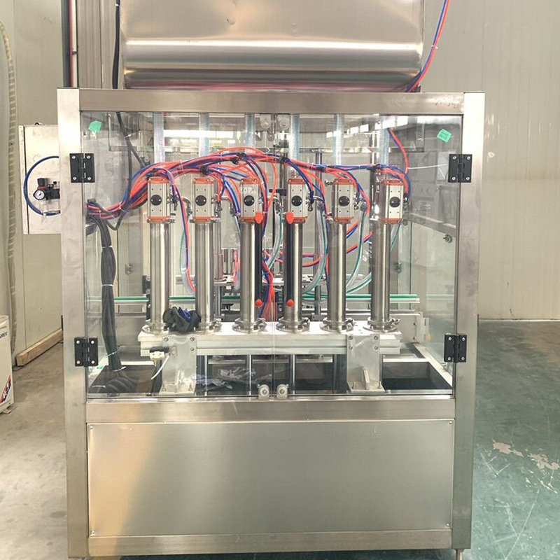 自动洗发膏灌装机 化妆品液体膏体灌装机 6头柱塞灌装机作业线