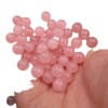 Fuchsia round beads jade, ice imitation