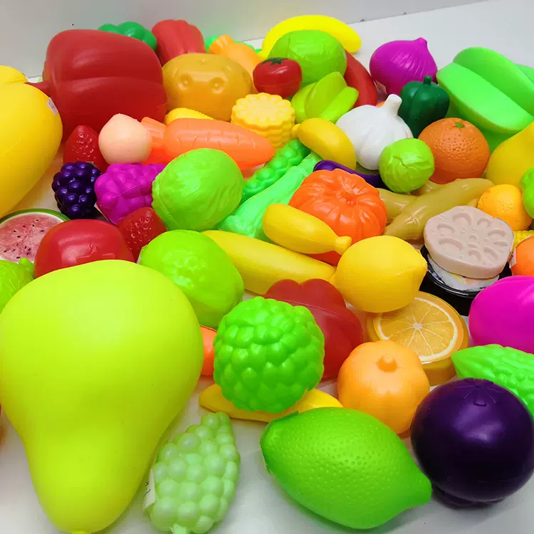 称斤仿真水果厨房儿童女孩过家家果蔬食物玩具吹瓶塑料幼儿园玩具