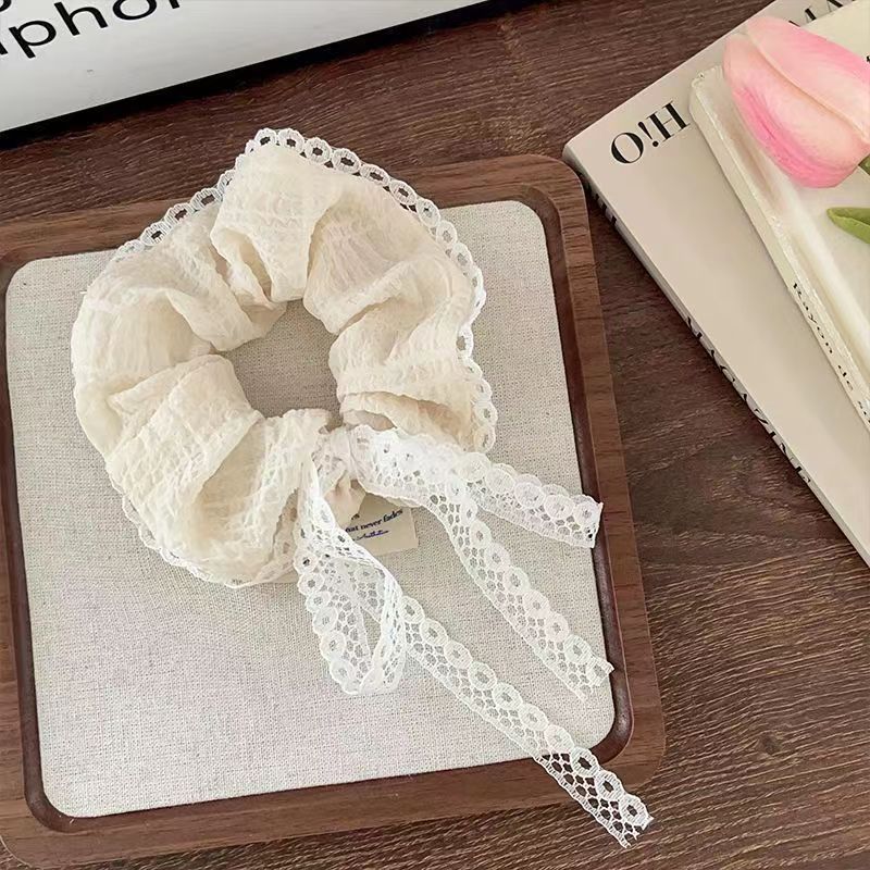 78＃米色织带蝴蝶结飘带