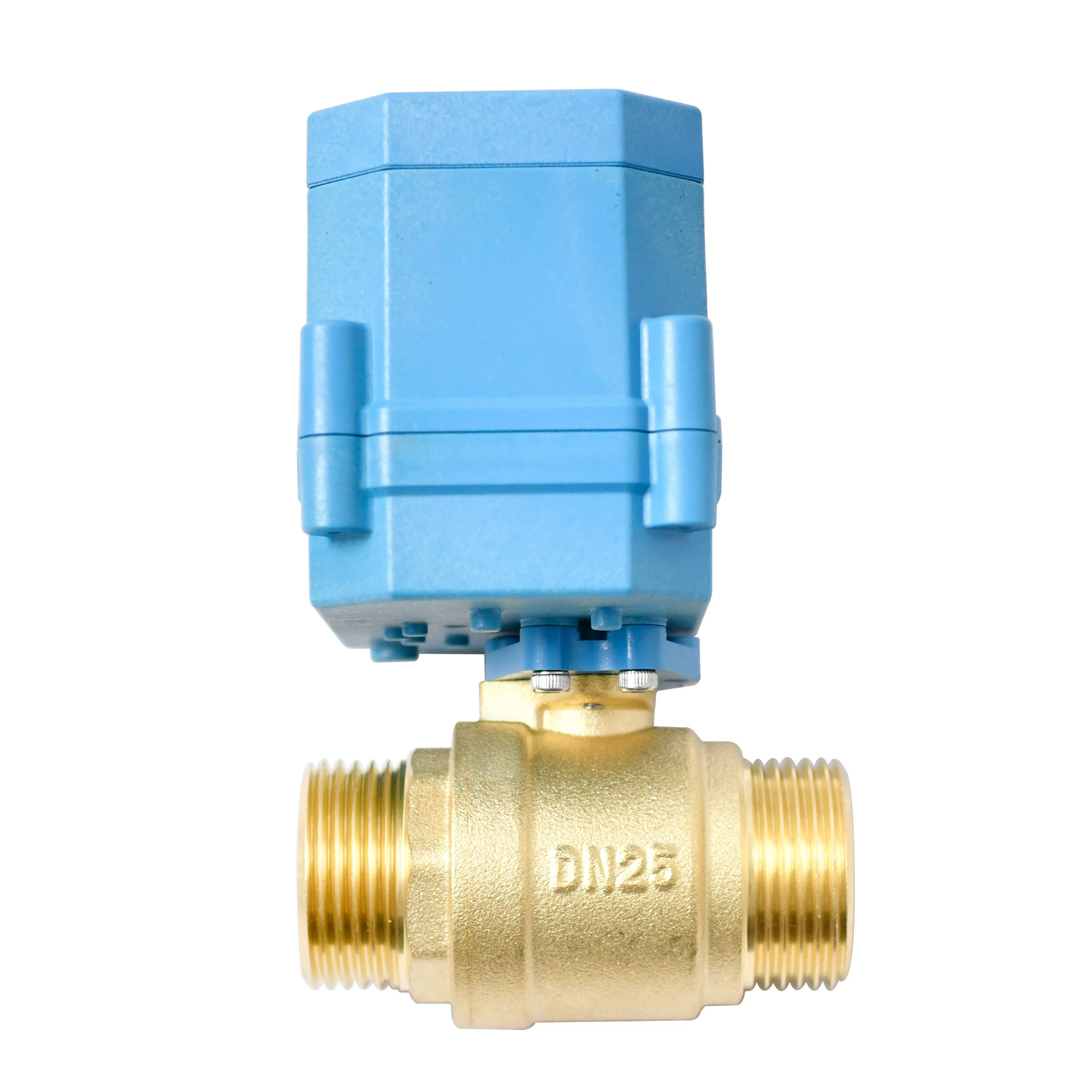 LORA Микро-умный клапан с низким энергопотреблением, дистанционное беспроводное управление, клапан с латунной наружной резьбой на батарейках DN8-32