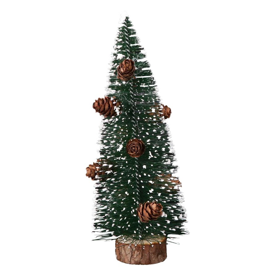 Decoraciones de Navidad árbol de Navidad fiesta escritorio decoración verdor blanco escarcha banda lateral alerce mini árbol de Navidad
