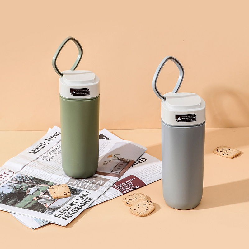 Customized Square Non-Pourable Cup, Anti-Pourable Water Cup, Creative Cup, Suction Cup, Portable Double-Layer Coffee Cup, Small Single Can Be Connected