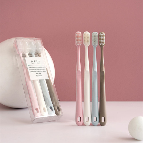 日本马卡龙牙刷软毛牙刷情侣牙刷家用牙刷带保护套家用待客牙刷