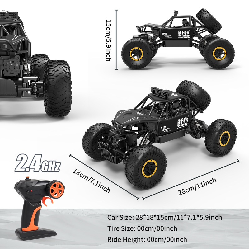 [factory Cross-border] Children's Alloy Four-wheel Drive Climbing Off-road Vehicle High-speed Drift Remote Control Car Toy Boy Racing Car