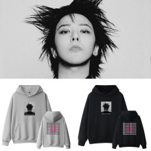 权志龙GD演唱会Übermensch同款春秋宽松套头连帽衫印花卫衣外套