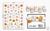 Nail stickers, summer fruit cartoon ultra thin adhesive fake nails
