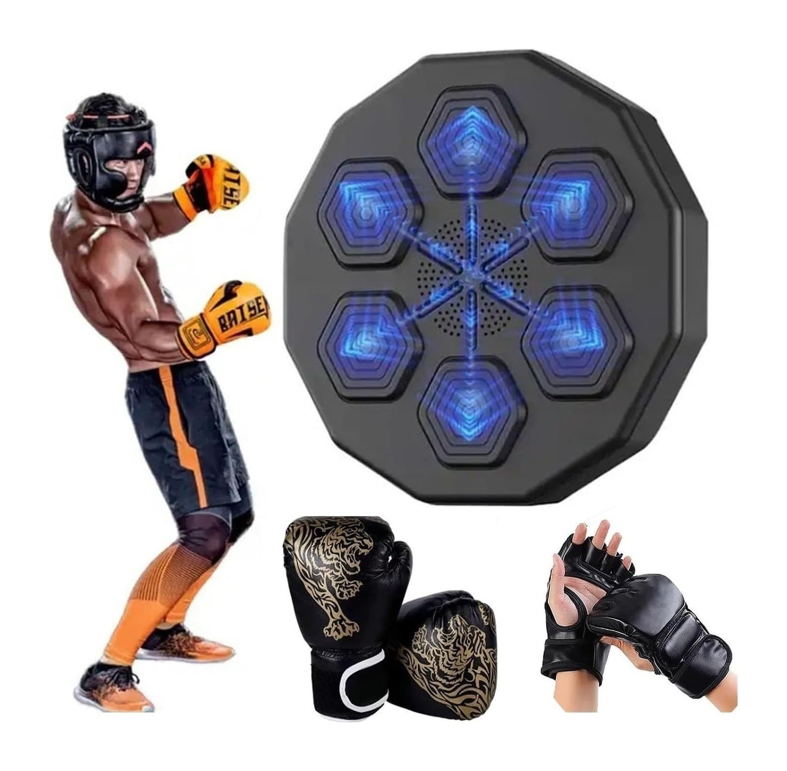 entrenador de boxeo de música inteligente objetivo de boxeo bluetooth equipo de ejercicios domésticos suministros de boxeo objetivo de pared máquina de boxeo