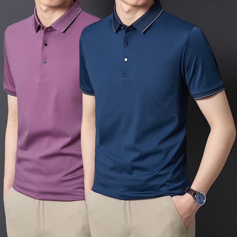 (Mới) Mã C0296 Giá 2290K: Áo Thun Nam Shryt Hàng Mùa Hè Trung Niên Kín Cổ Thời Trang Nam Chất Liệu Lụa Tơ Tằm G05 Sản Phẩm Mới, (Miễn Phí Vận Chuyển Toàn Quốc).
