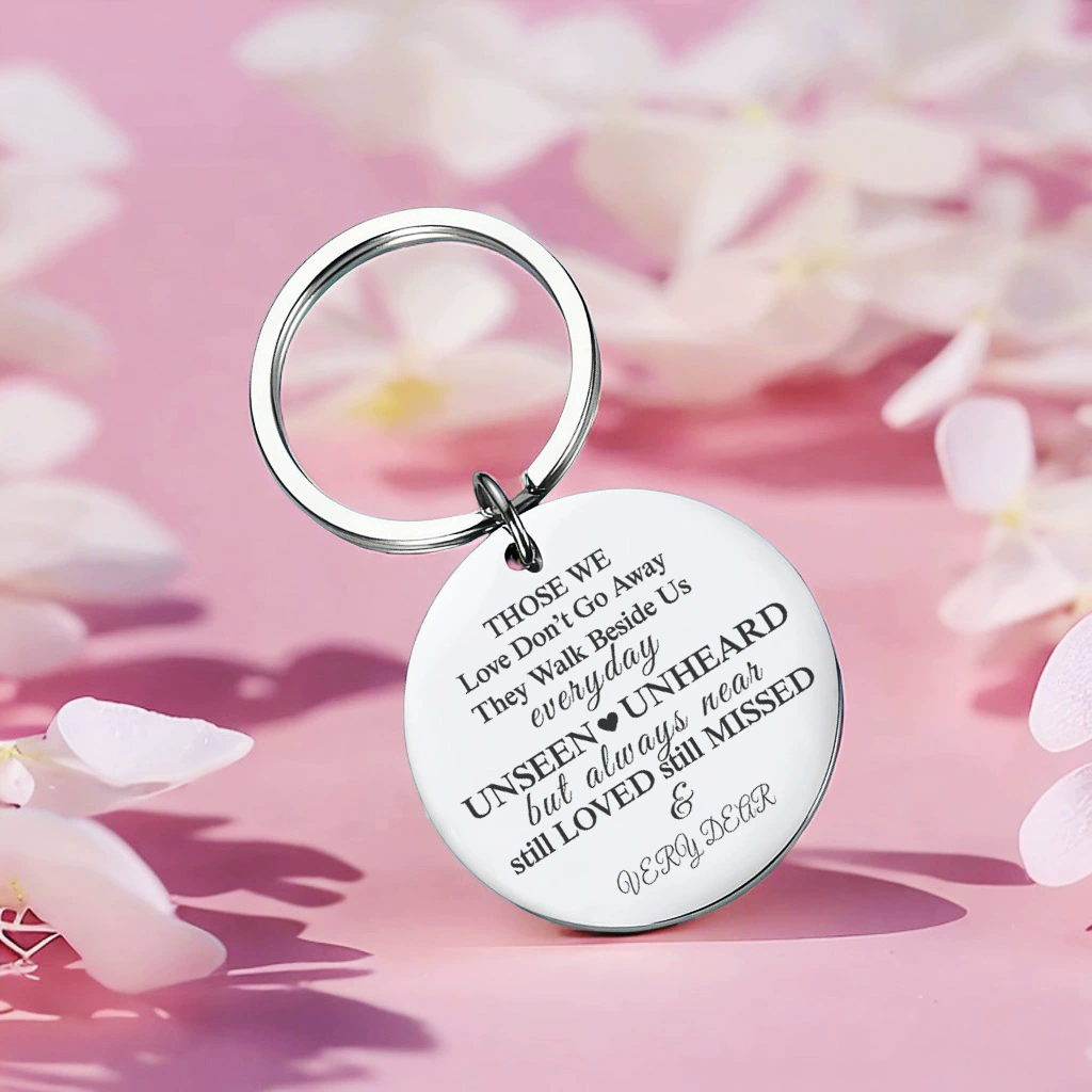 1pcs cross-border Love will never disappear but will always be loved until you miss it Personalized statement pendant Stainless steel key