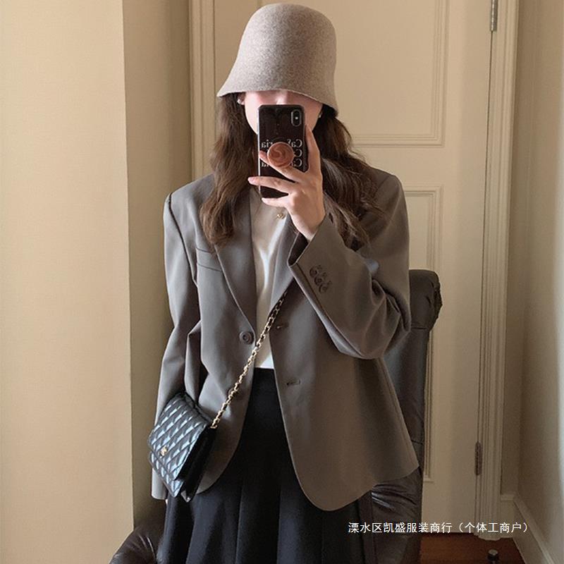 Autumn thin short classic suit jacket