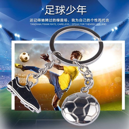Creative World Cup football shoe key chain metal national football key chain company club activity gift lettering logo