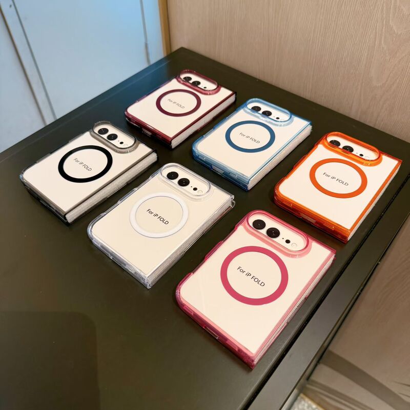 Electroplated transparent magnetic case, suitable for iPhone DUO, new Apple 18 foldable transparent case Electroplated transparent magnetic case, suitable for iPhone DUO, new Apple 18 foldable transparent case