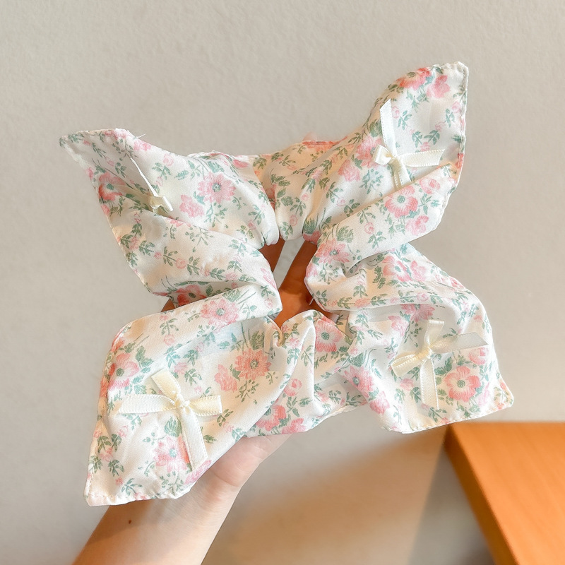 Otoño y invierno coreano temperamento cuadrado toallas para el cabello de niña anillo estilo académico de alta elasticidad correa de cabello nueva cuerda de cabello