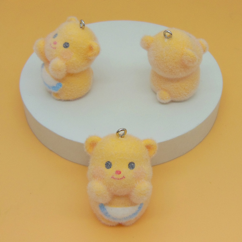 日本と韓国のかわいい植毛小動物ペンダント手作り DIY 携帯電話チェーンバッグペンダント植毛人形ジュエリーアクセサリー|undefined
