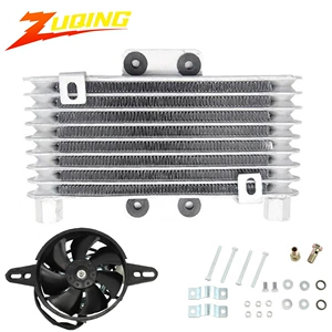 ATV125cc-250cc yağ soyuducusu, ventilyatorlu motosiklet yağ radiatoru aksesuarları