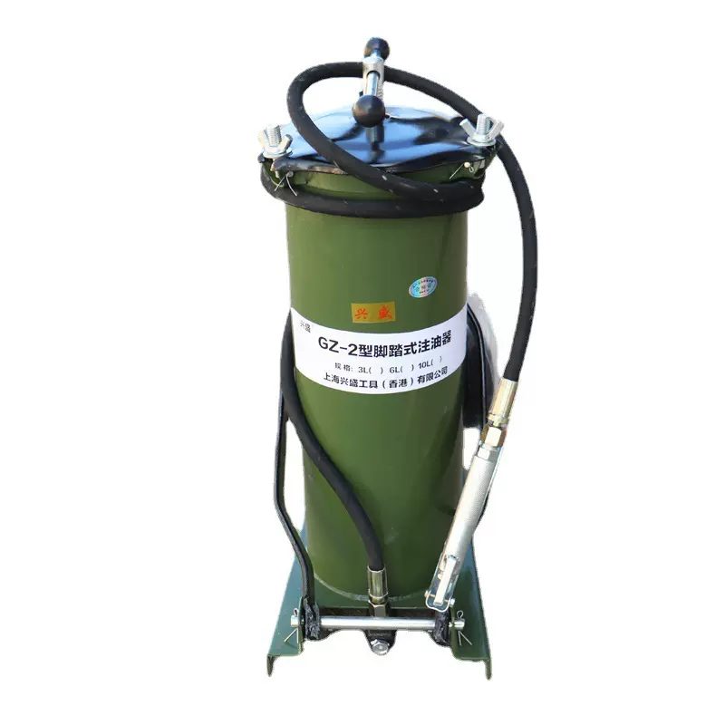 厂家直发GZ-2型脚踏式黄油泵黄油机 脚踏黄油加注器 6L脚踏注油器