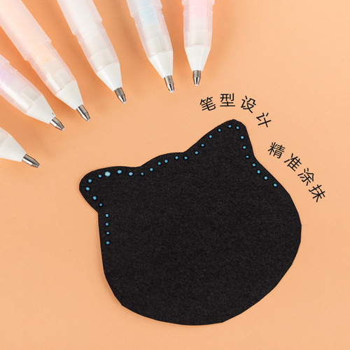 Good knowledge pen type liquid glue transparent quick-drying smear primary school student diy handbook paste point dispensing tool glue stick