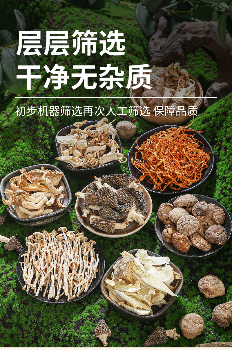 Yunnan Seven-Mushroom Soup Pack — Morel, Deer Antler Mushroom, Red Mushroom, Shiitake & Cordyceps Flower in use