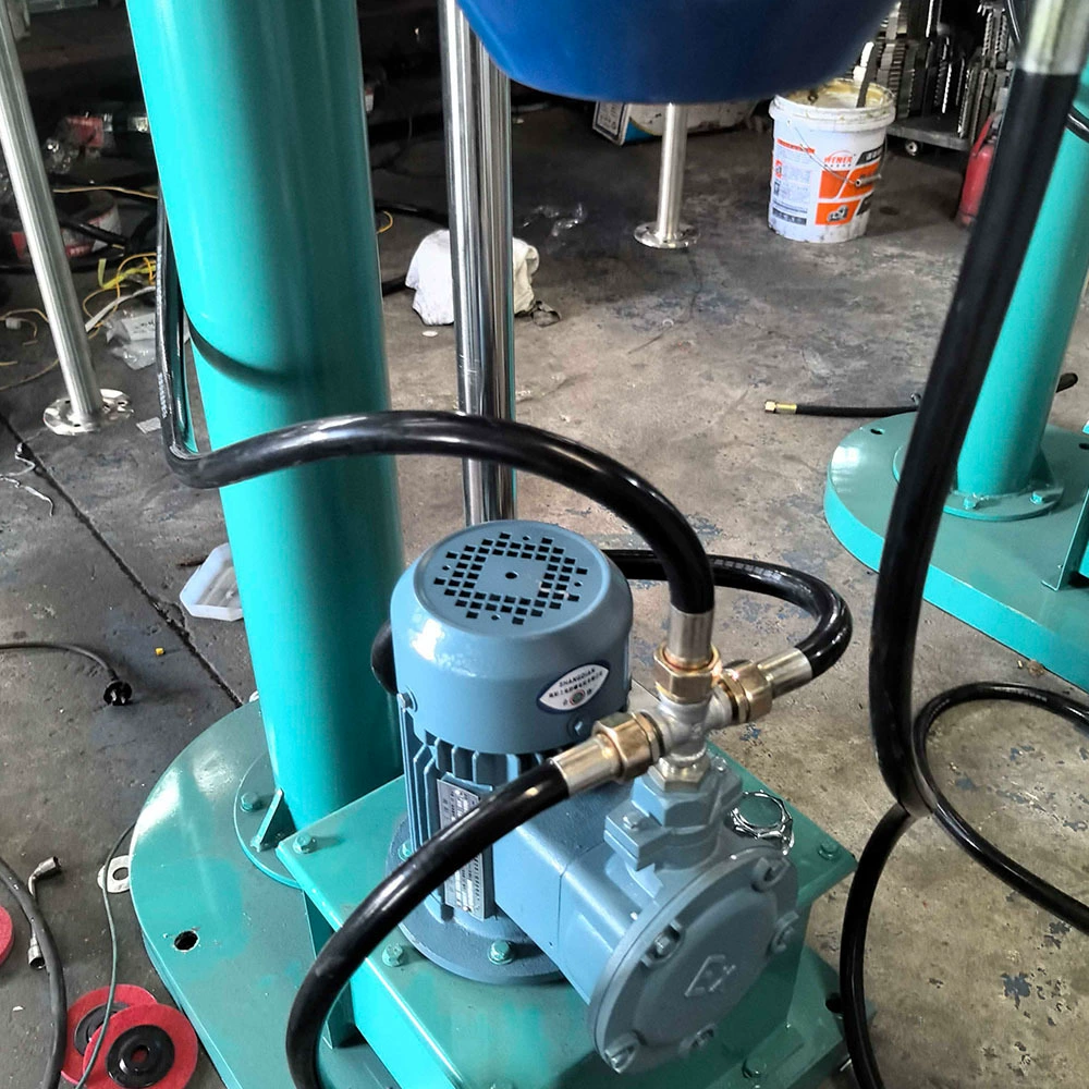 Подъемный вакуумный диспергатор, двухскоростное перемешивание, смешивание порошка и жидкости, высокоскоростное диспергирование и сдвиг, низкоскоростное скребковое и настенное крепление.