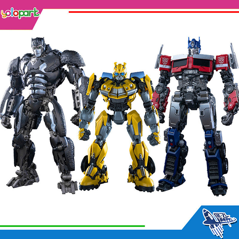 Transformers Super Power Warriors: Optimus Prime, Bumblebee, Gorilla Captain, Megatron, Rhino - Easy Assembly