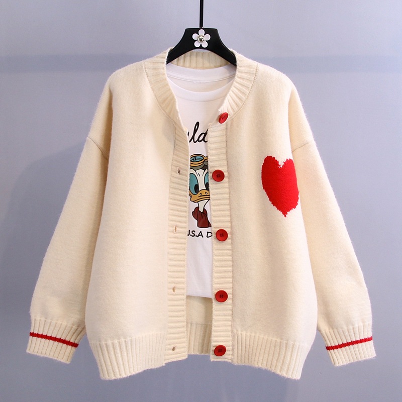 Sweet solar system sweater coat 2021 new pattern spring clothes Korean Edition College wind Western style By age knitting Cardigan