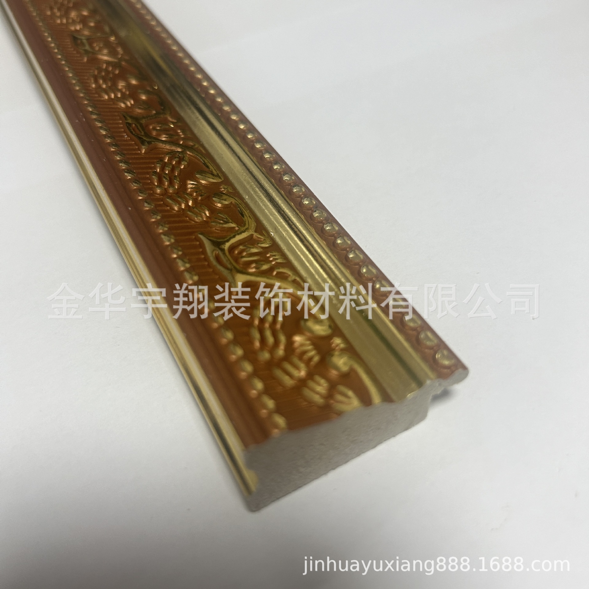 Zhejiang Jinhua fuente de suministro de alta calidad PS espuma material marco de imagen línea de marco de oro PS marco
